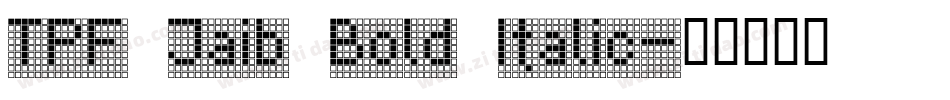 TPF Jaib Bold Italic字体转换
